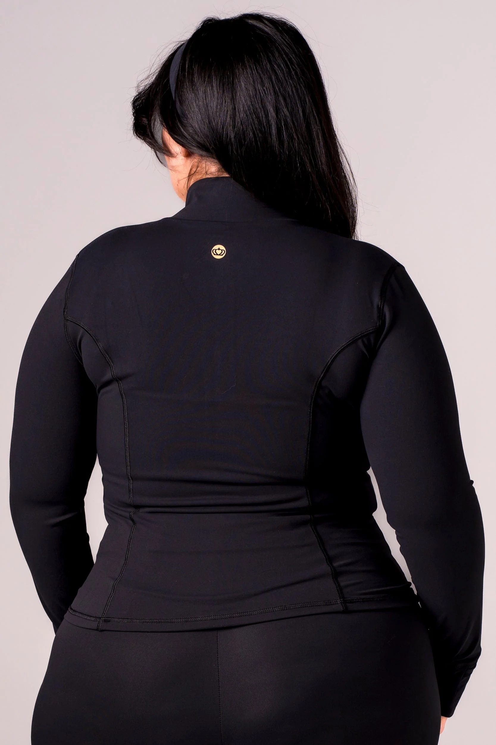 Black Luxe Active Jacket - Image 6