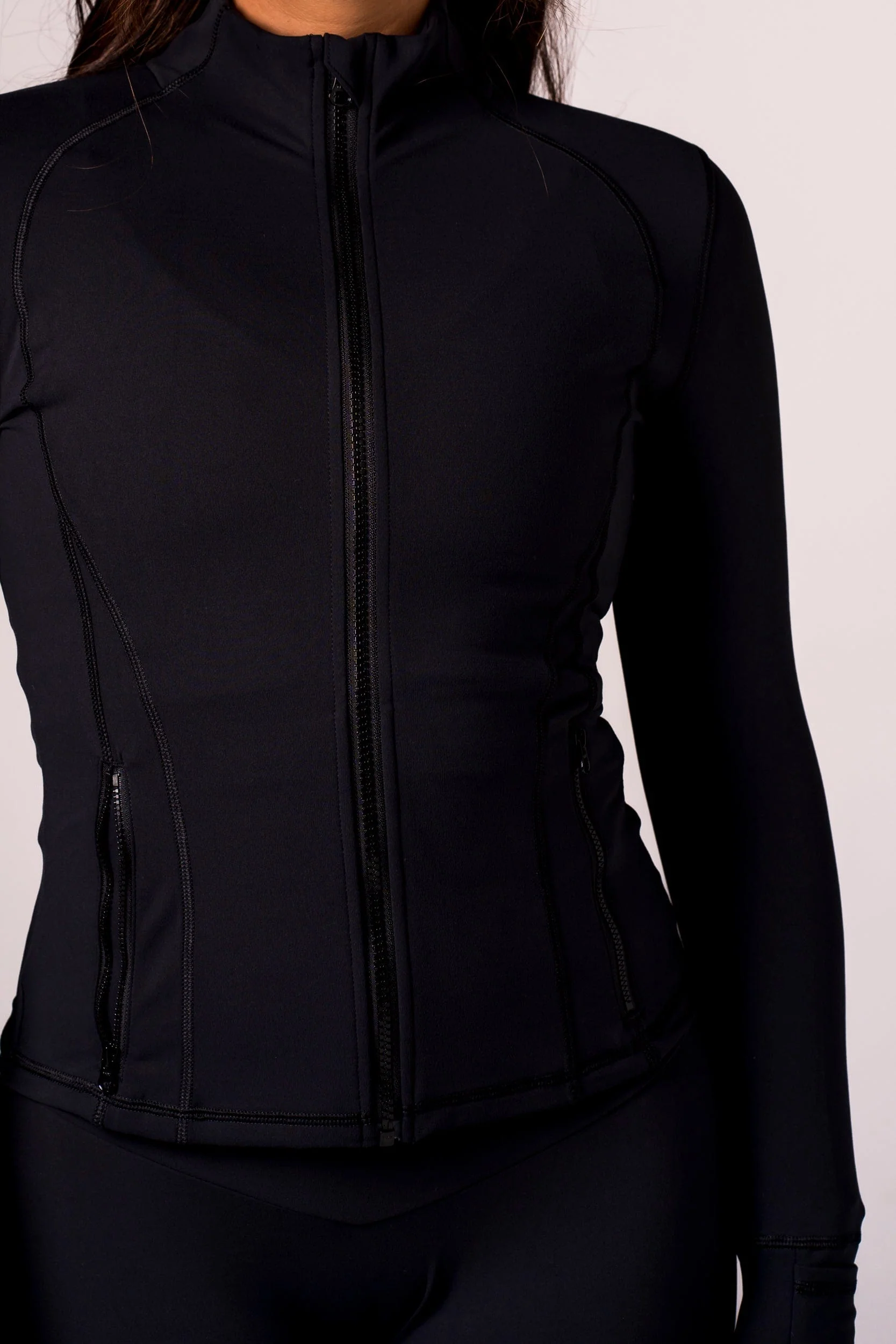 Black Luxe Active Jacket - Image 9