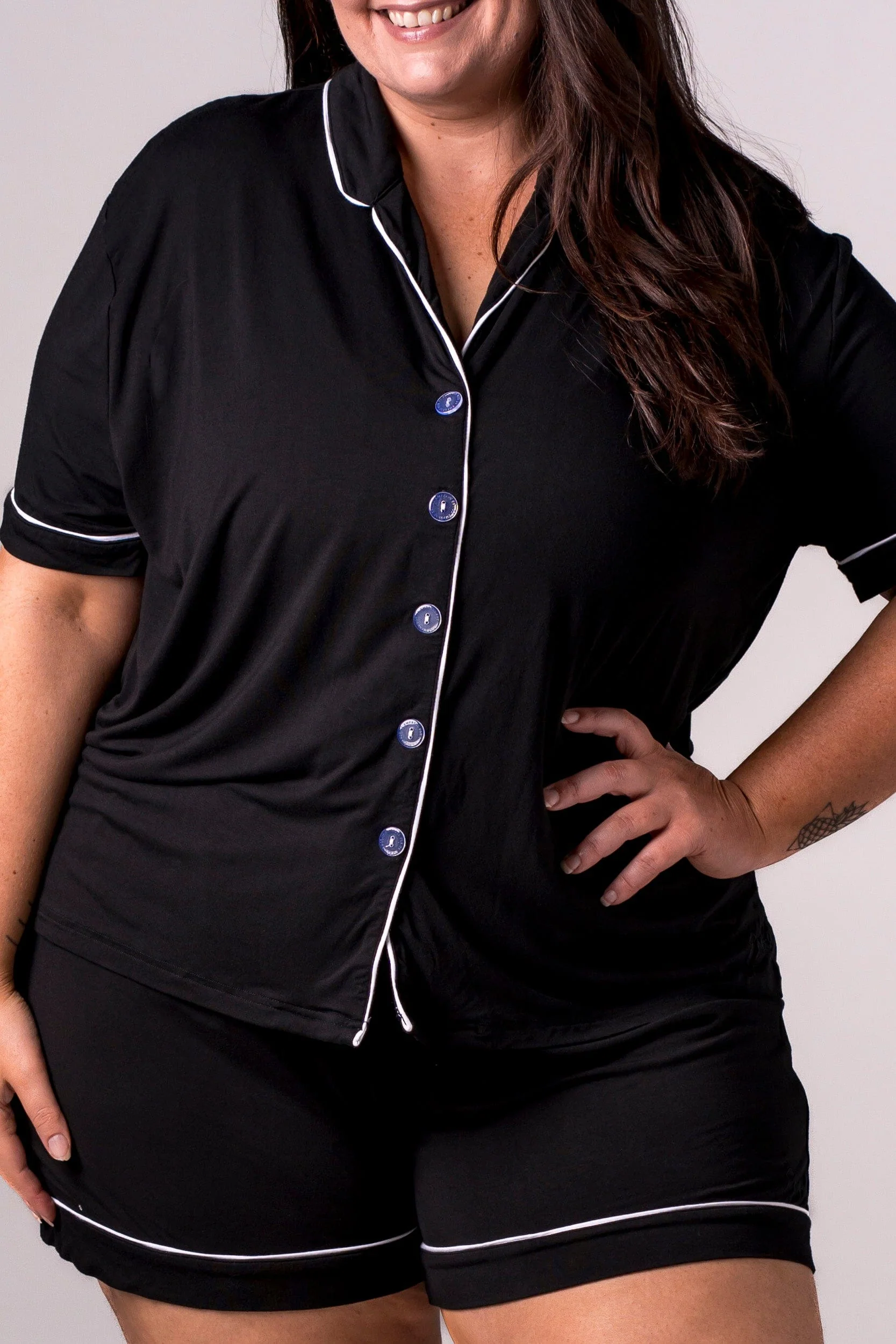 Black Bamboo Pyjama Set - Image 3
