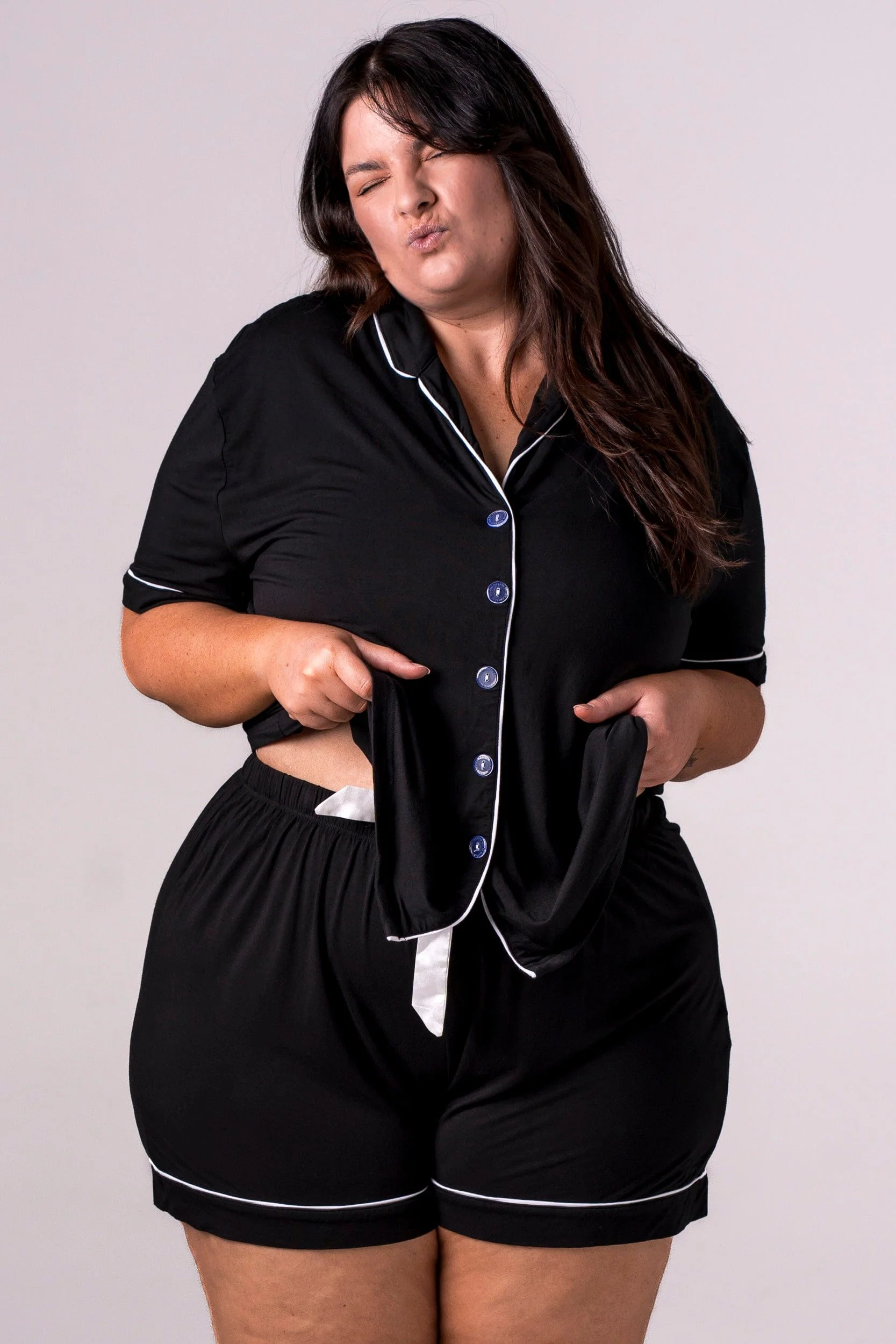 Black Bamboo Pyjama Set - Image 7