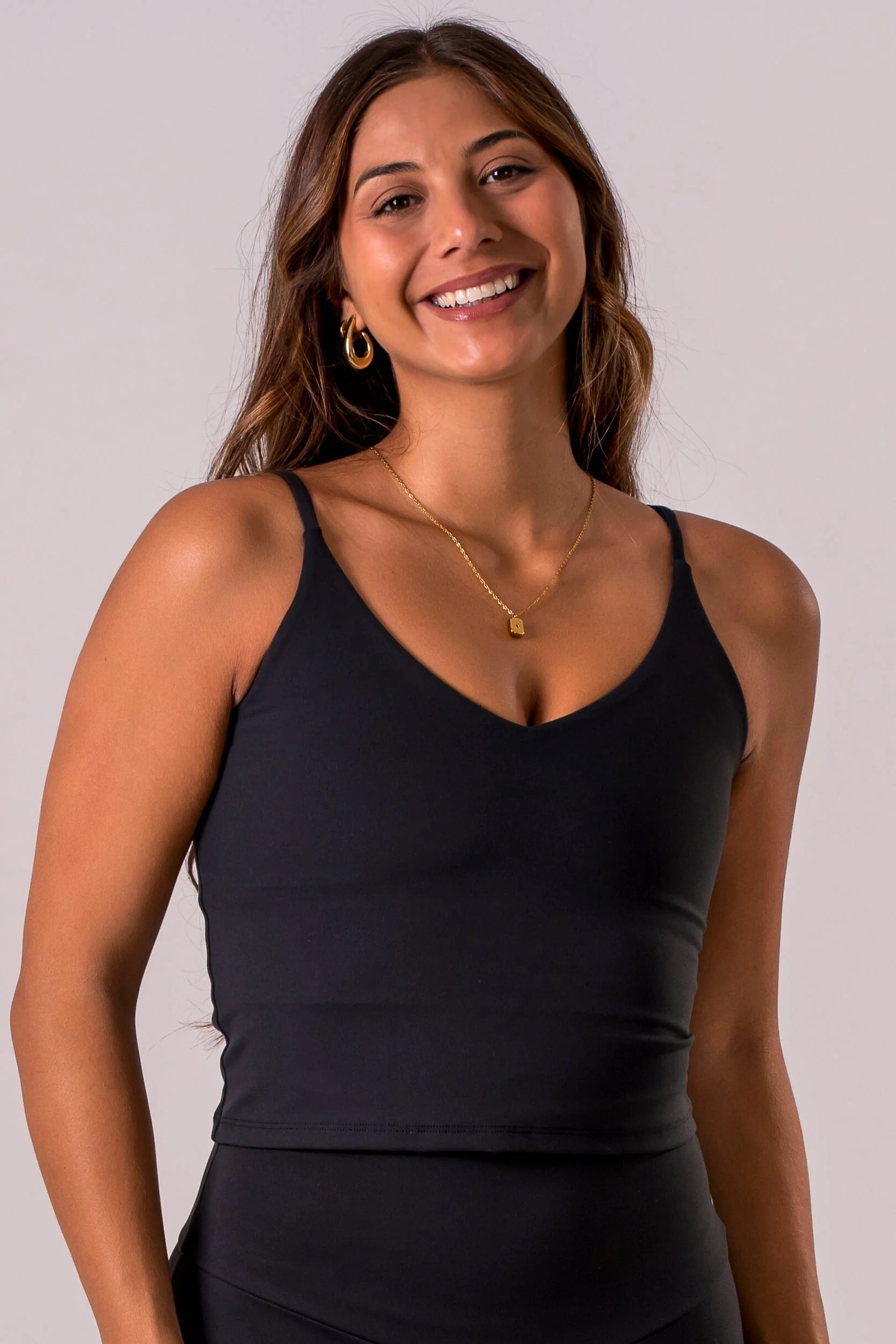 Black Luxe Longline Crop - Image 5