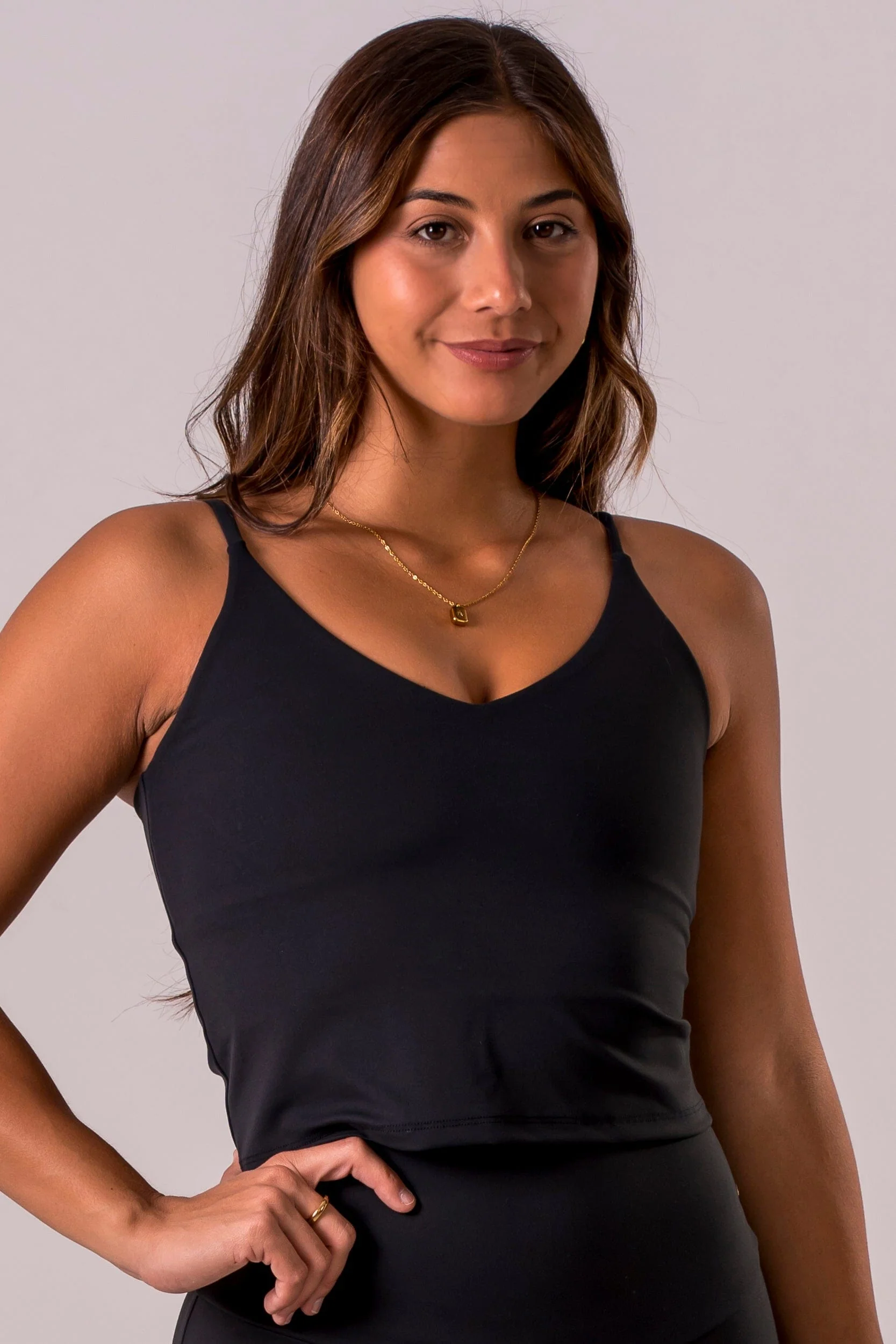 Black Luxe Longline Crop - Image 6