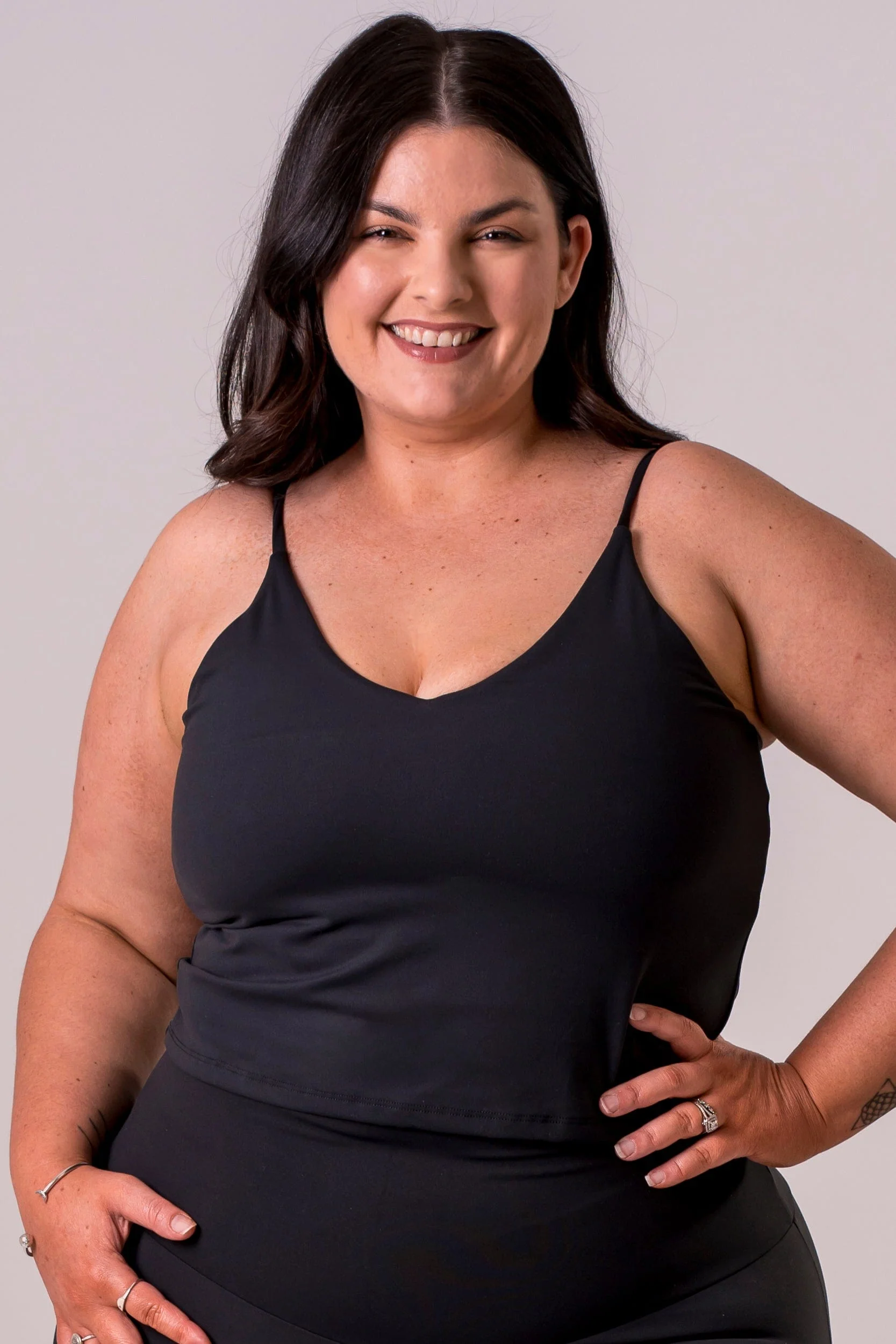 Black Luxe Longline Crop - Image 7
