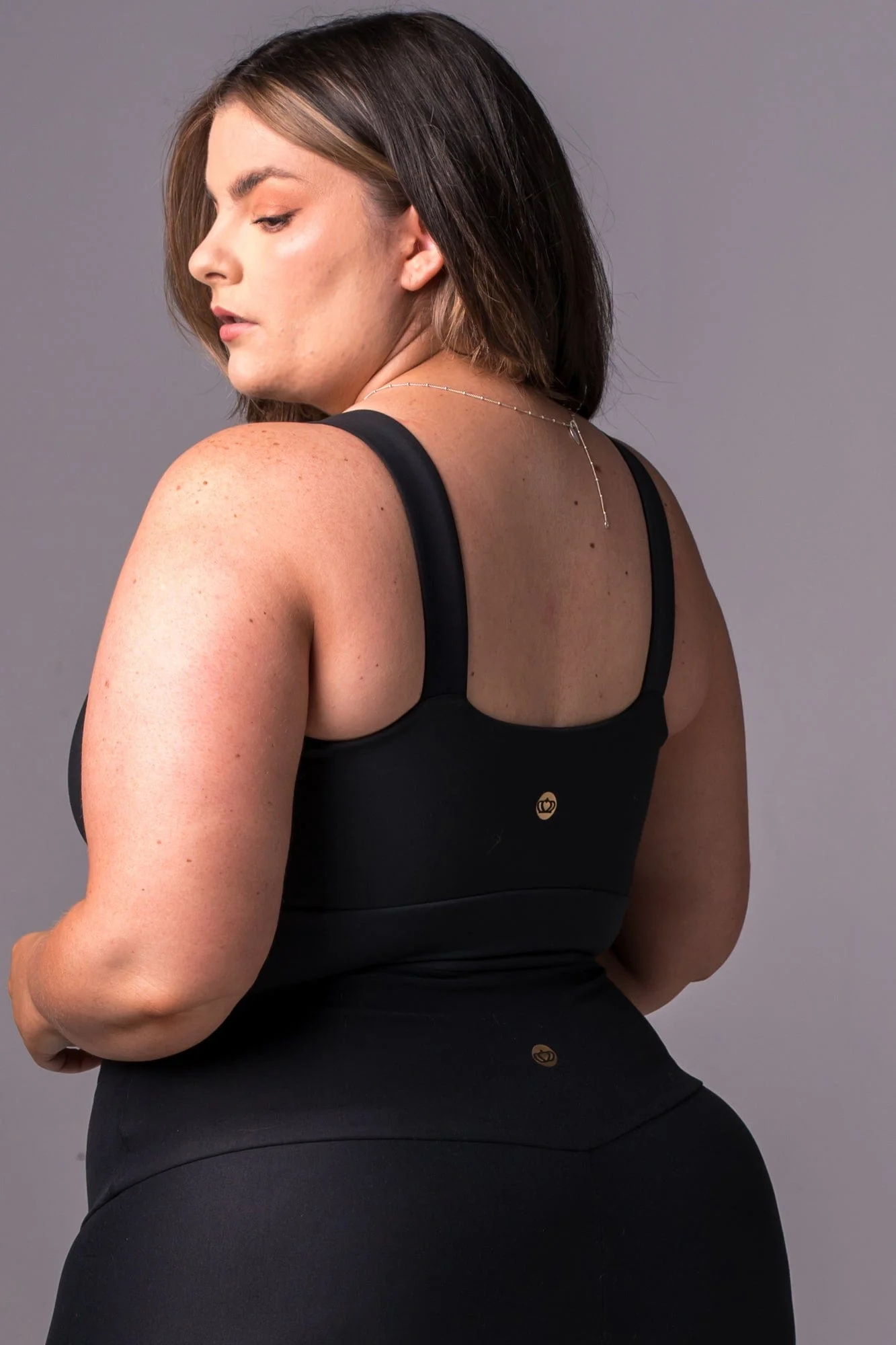 Black Luxe Yoga Crop - Image 5