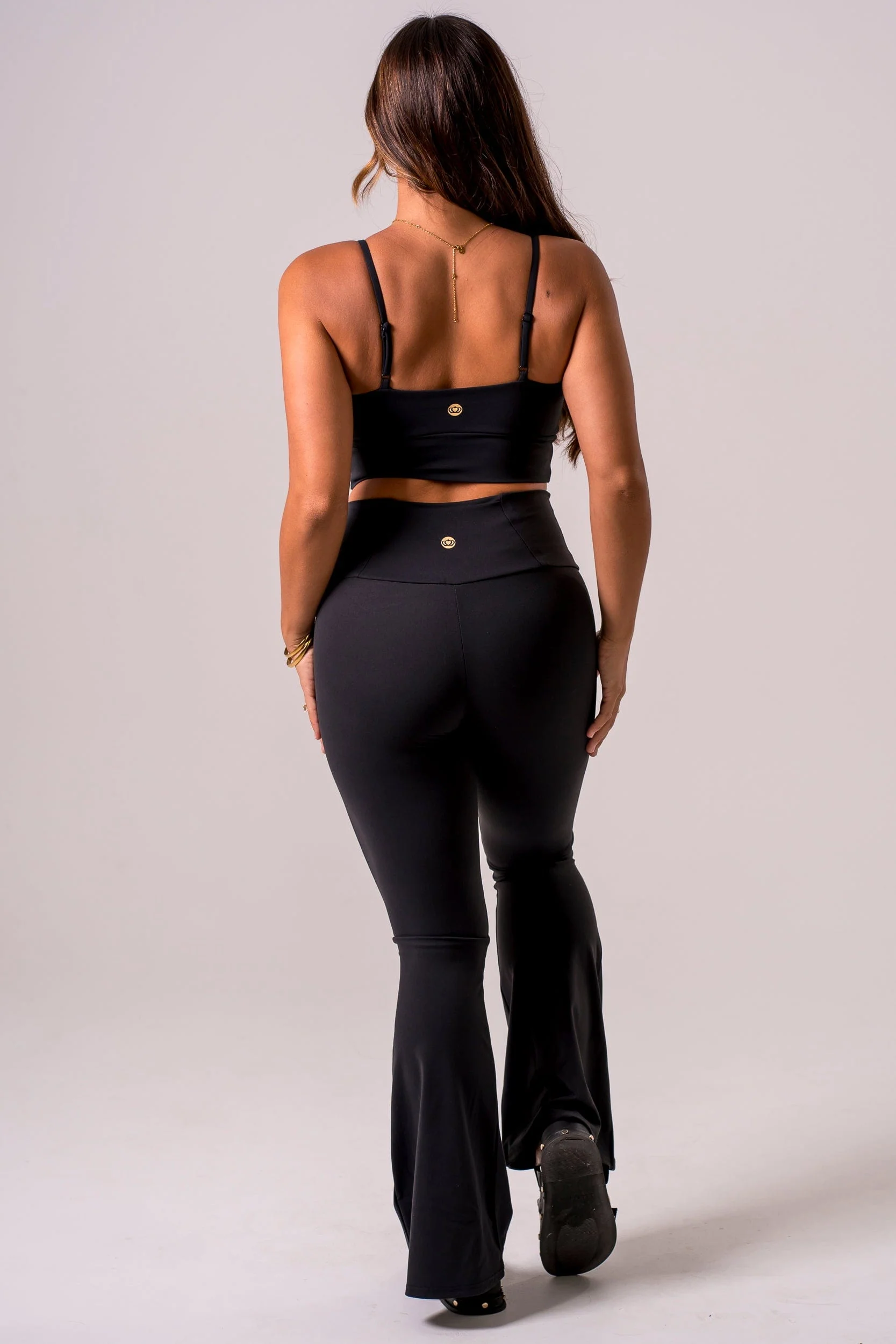 Black Luxe Pocket Yoga Pants - Image 5