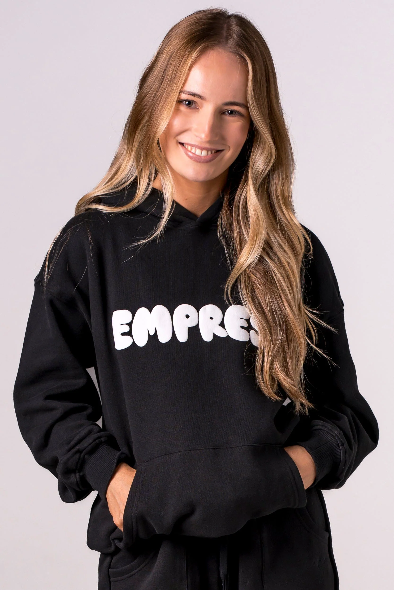 Bubble Black Hoodie - Image 4
