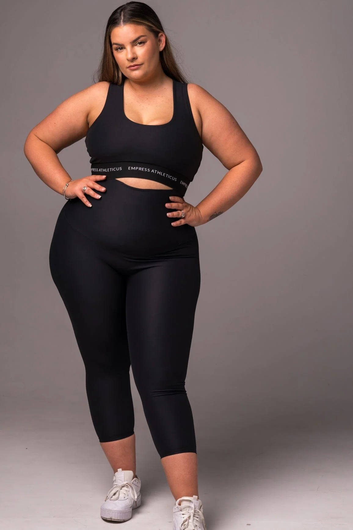 Black Dynamic Extra High Waisted Capri Leggings - Image 6