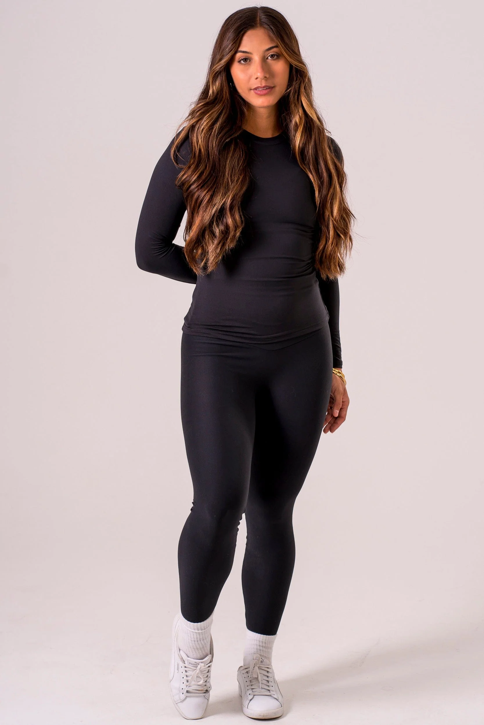 Black Fitted Long Sleeve Tee - Image 5
