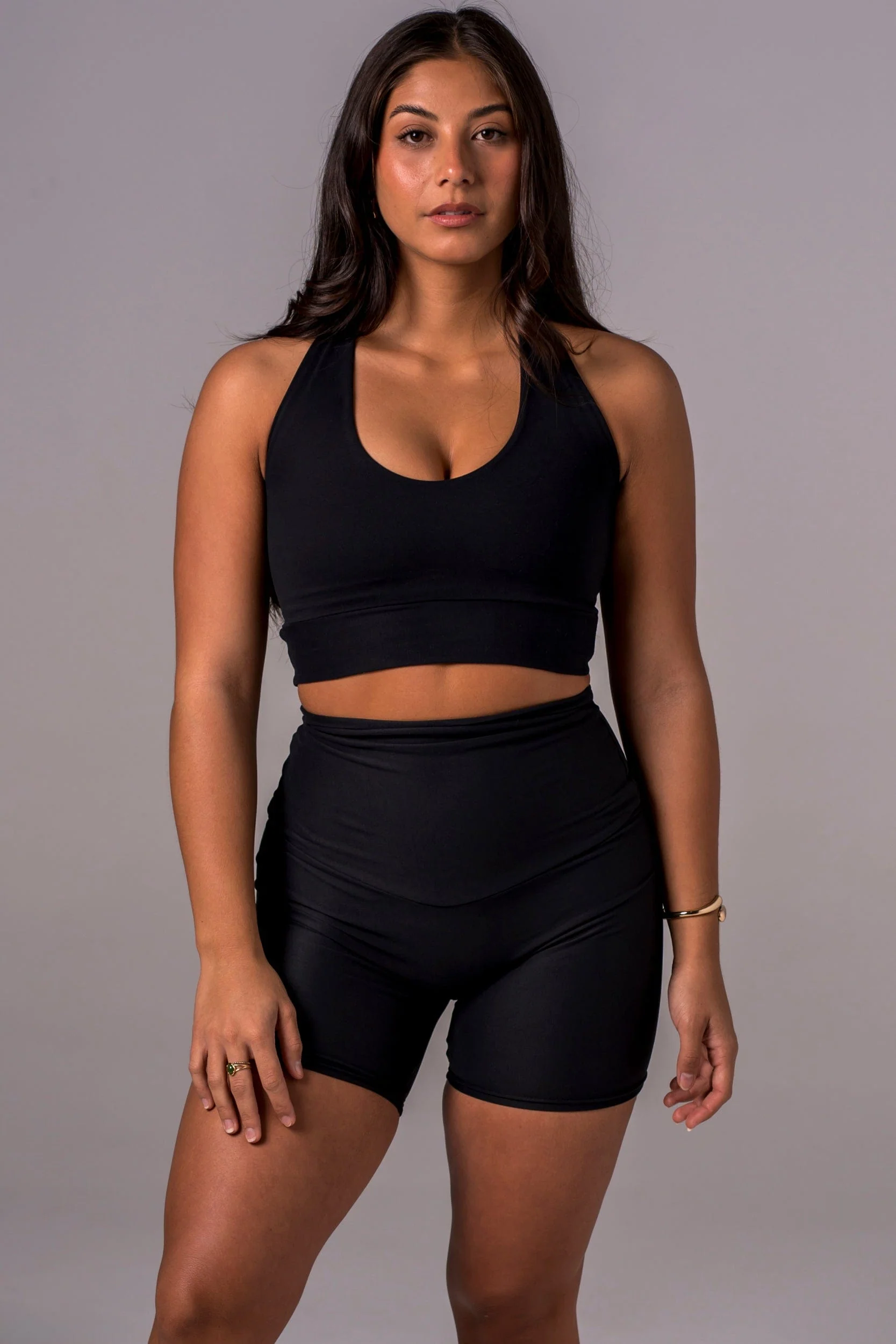 Black Dynamic High Waisted Shorties - Image 5