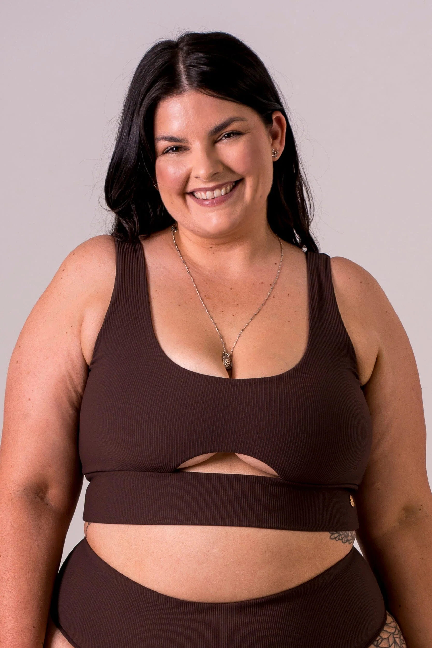 Espresso Reversible Bikini Top - Image 3