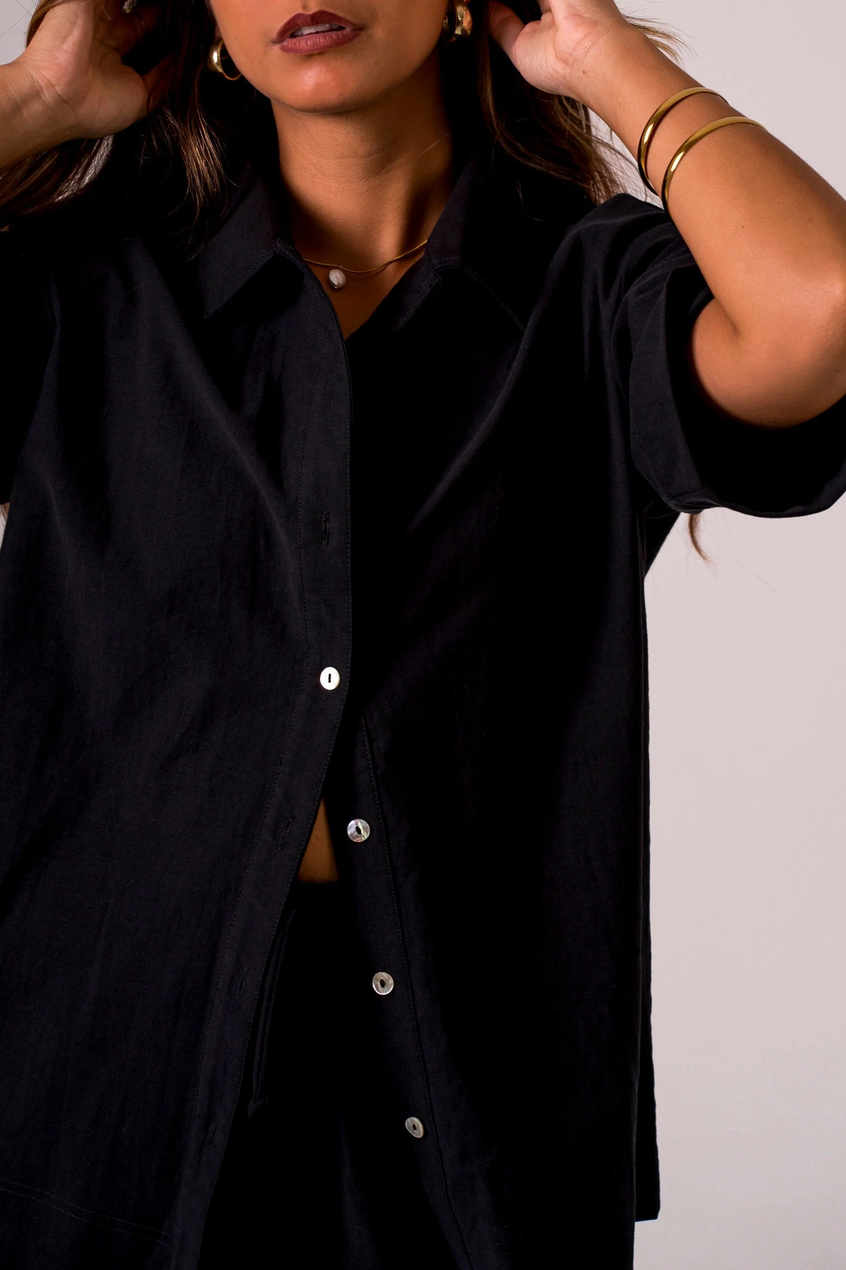 Night Linen Blend Shirt - Image 5