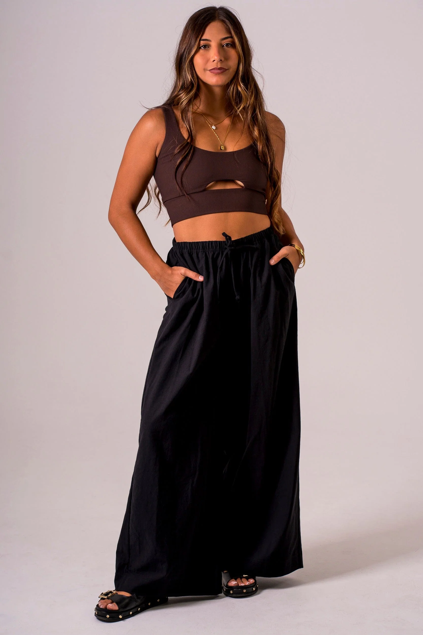 Night Linen Blend Pants - Image 8