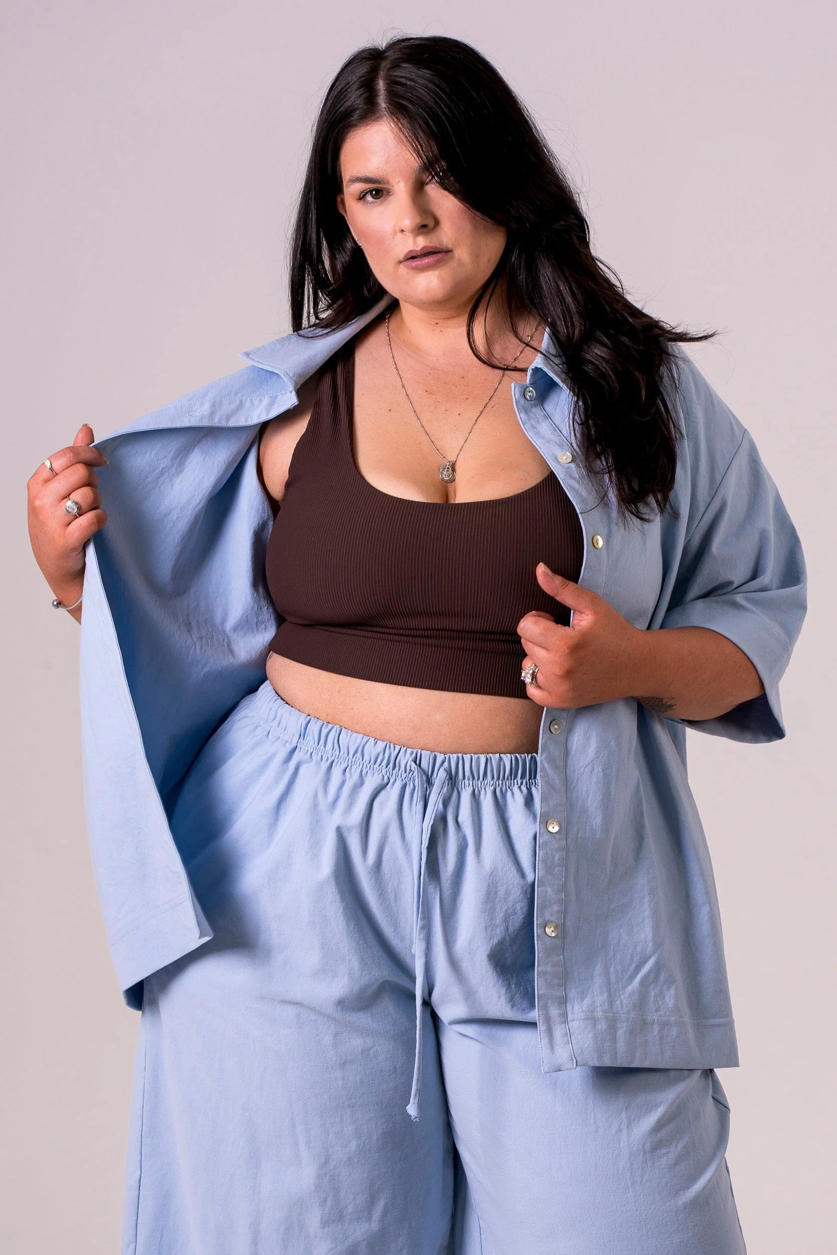 Sky Linen Blend Shirt - Image 5