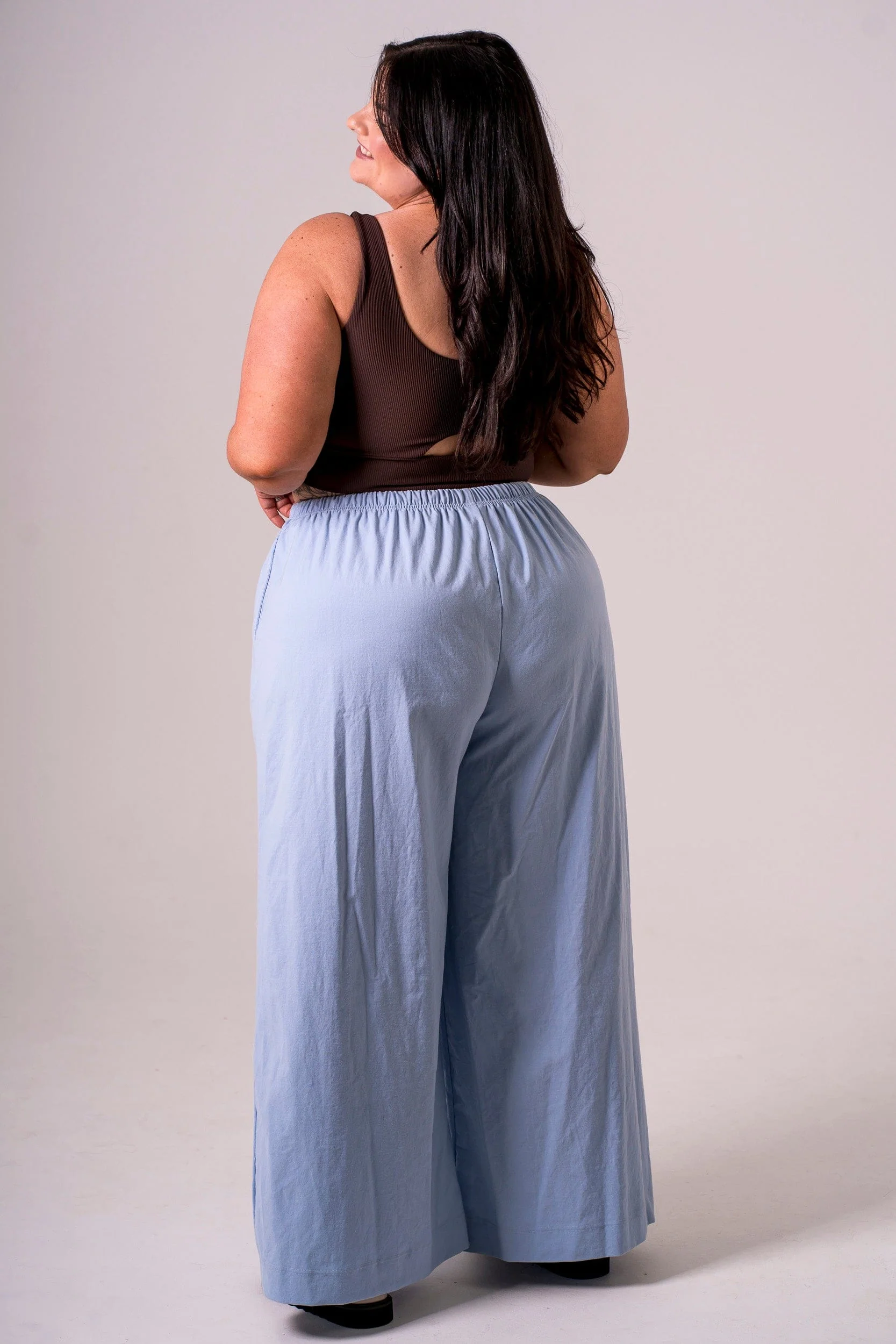 Sky Linen Blend Pants - Image 4