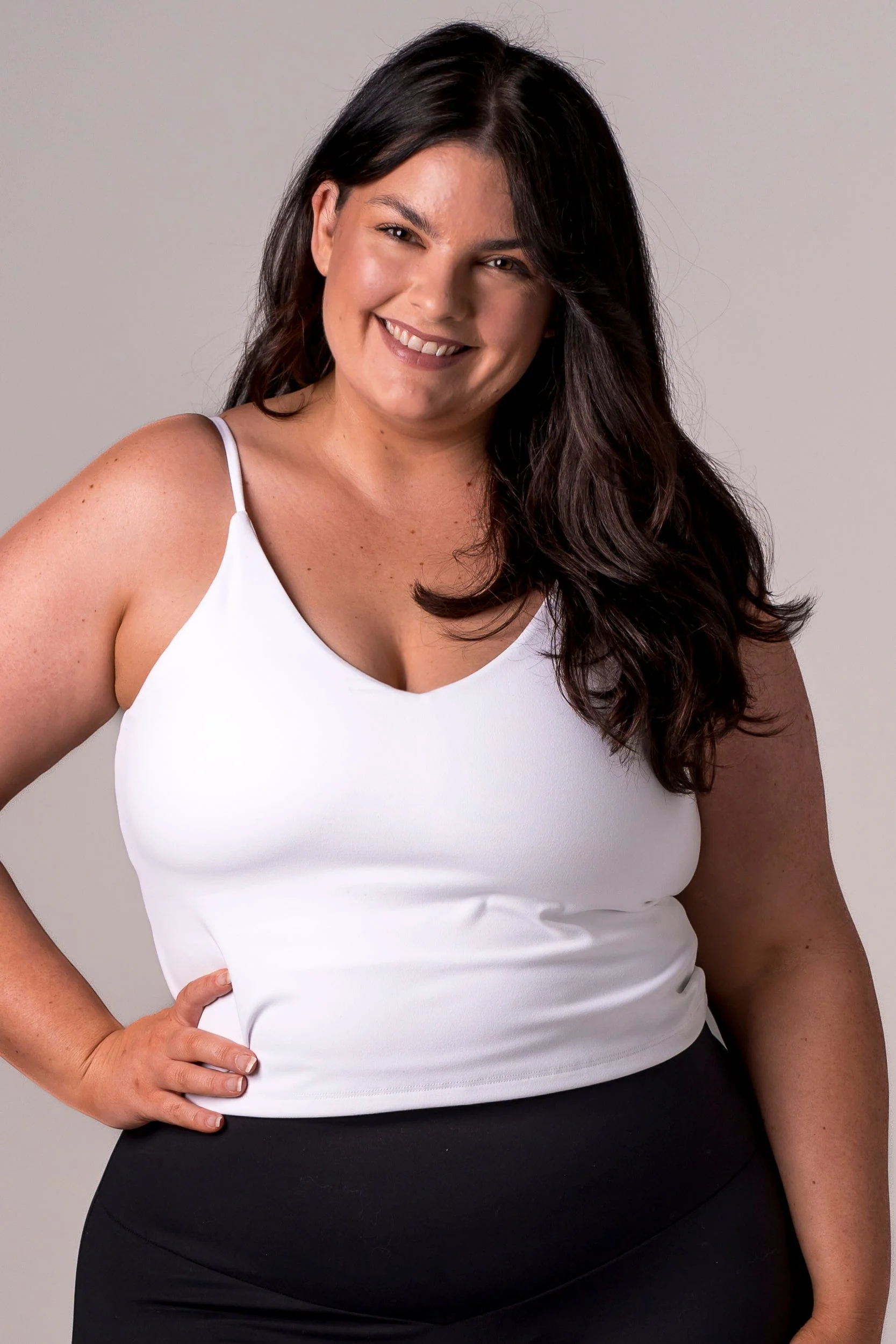 White Luxe Longline Crop - Image 3