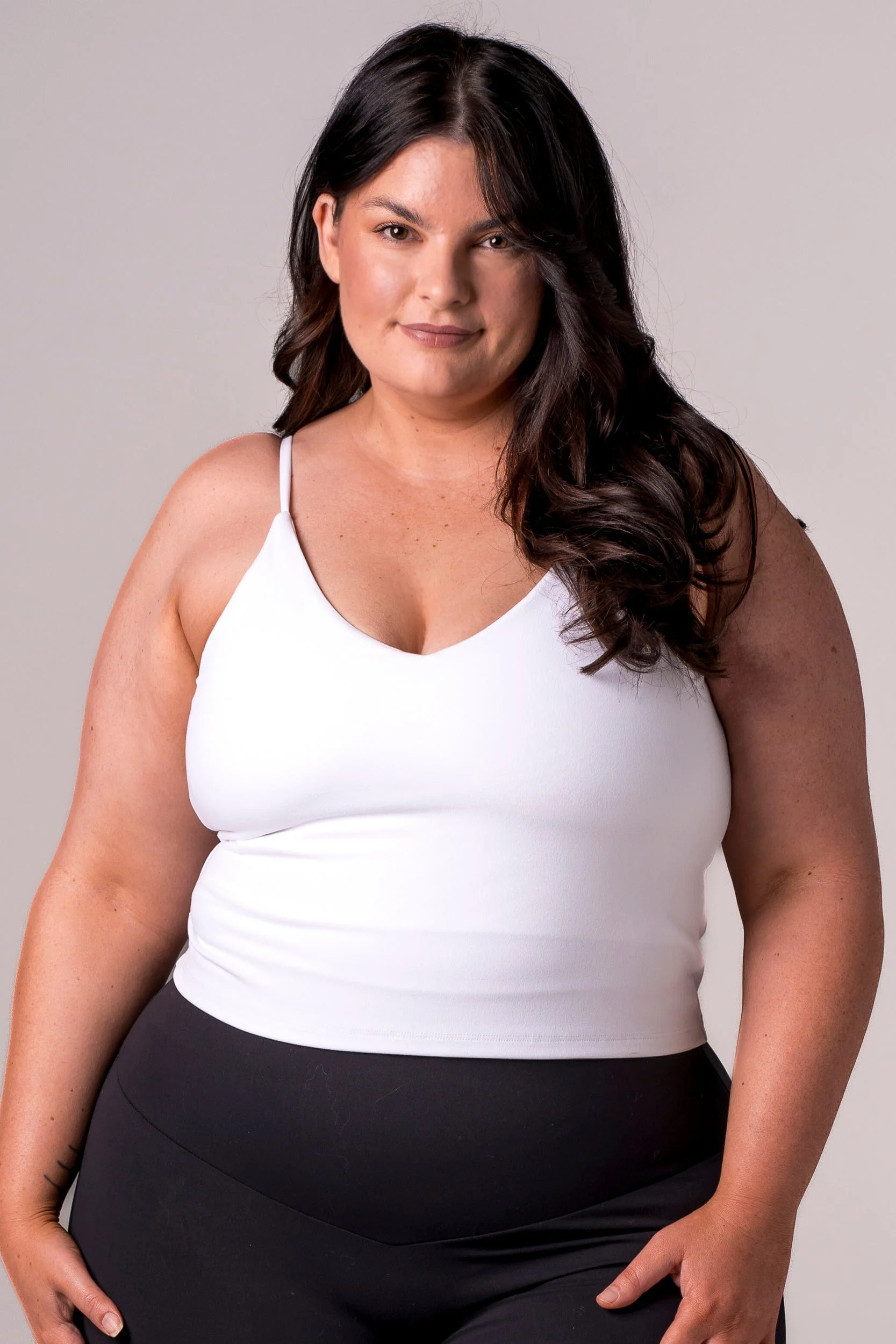 White Luxe Longline Crop - Image 6